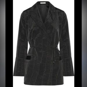 PROTAGONIST NWT Black Belted Moire Blazer in Sz L